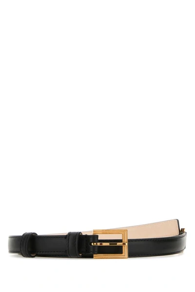 Versace Woman Black Leather Belt