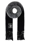 Y/PROJECT Y PROJECT MAN EMBROIDERED MOHAIR BLEND SCARF