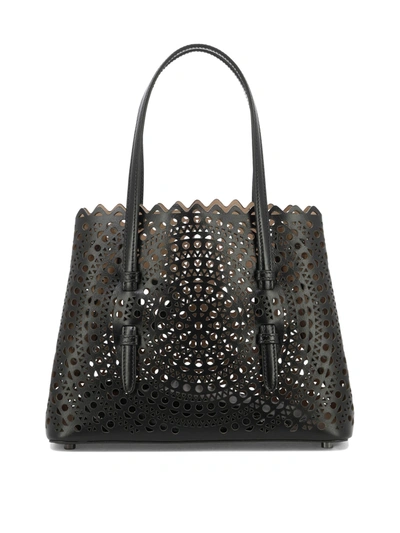 Alaïa Classic Black Handbag With Top-handle For Women