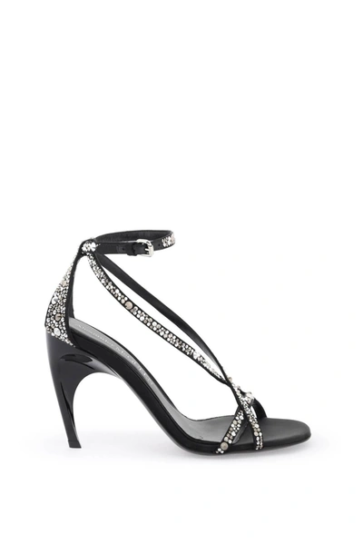 Alexander Mcqueen Ankle Strap Heeled Sandals In Multicolor