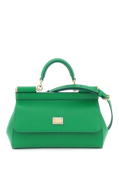 Dolce & Gabbana Elongated Sicily Handbag In Green