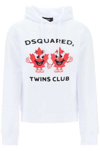 DSQUARED2 DSQUARED2 TWINS CLUB HOODED SWEATSHIRT