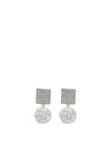 GIVENCHY GIVENCHY 4 G EARRINGS IN METAL WITH CRYSTALS