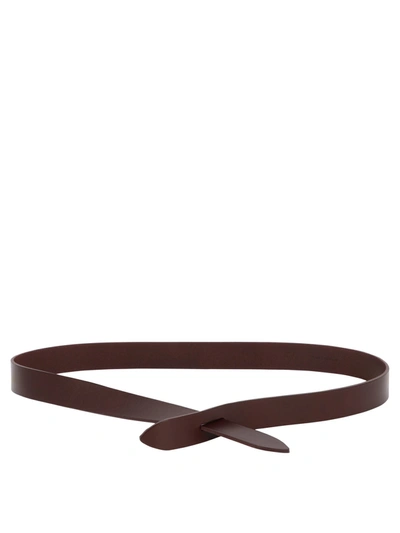 Isabel Marant "lecce" Belt In Bordeaux