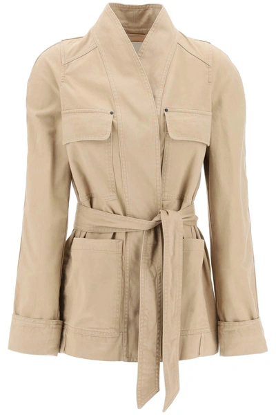 Isabel Marant Loetiza Cotton Jacket In Neutrals