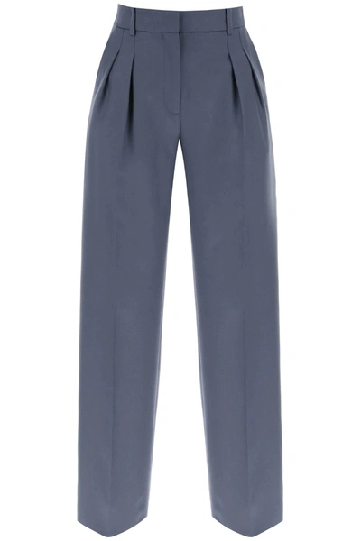 Loulou Studio Gray Sbiru Trousers In Grey