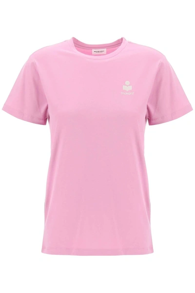 Marant Etoile Isabel  Aby Regular Fit T Shirt In Pink