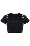 PINKO PINKO HOODIA KNITTED CROP TOP