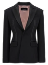 Dsquared2 Black Single-breasted Wool Blazer In 900