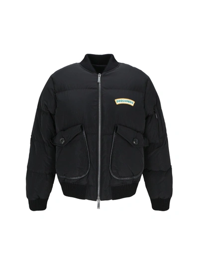 Dsquared2 Bomber Jacket In 900
