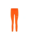 PALM ANGELS PALM ANGELS ORANGE LEGGINGS WITH CONTRAST LOGO AND SIDE BANDS