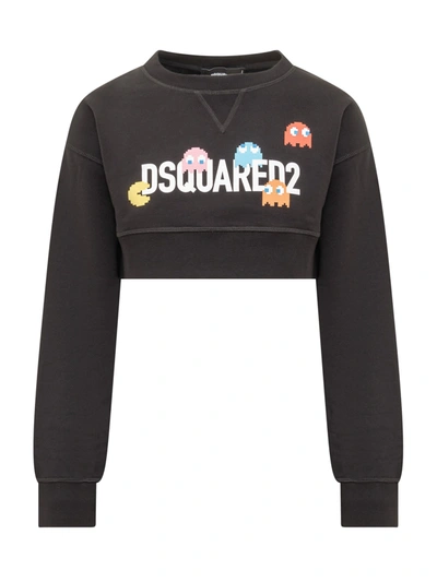 Dsquared2 Pac-man X  Sweatshirt In Black