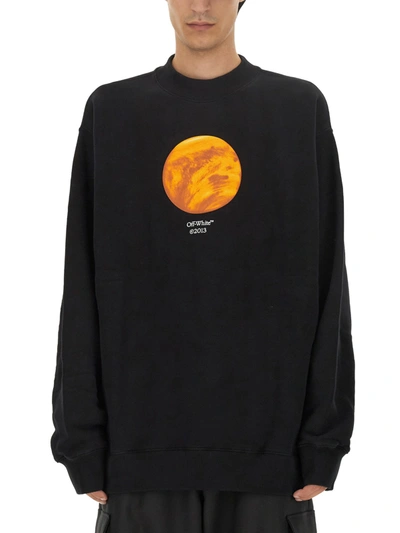 Off-white Venus Print Sweatshirt In Black