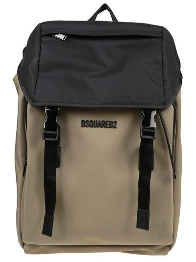 Dsquared2 Urban Backpack In Beige/nero