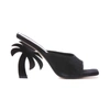 PALM ANGELS PALM ANGELS BLACK LEATHER SLIPPERS