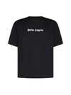 PALM ANGELS PALM ANGELS BLACK T-SHIRT WITH LOGO