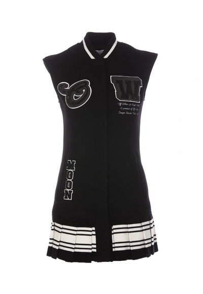 Off-white Wo Meteor Bling Dress In Black