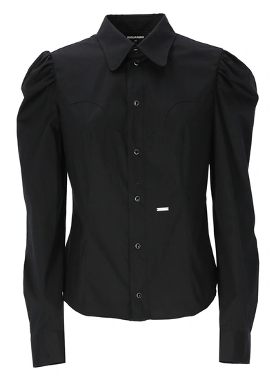 DSQUARED2 DSQUARED2 LOGO-PLAQUE BUTTON-UP SHIRT