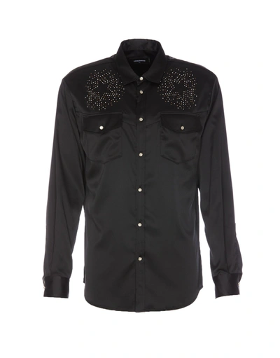 Dsquared2 Sequinned Shirt In Black