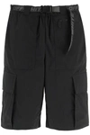 OFF-WHITE OFF-WHITE OFF WHITE MANS INDUST CARGO BERMUDA SHORTS WITH BELT