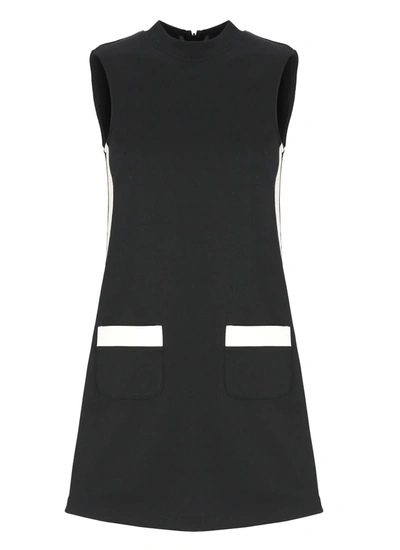 Palm Angels Sleeveless Track Dress In Black