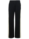 Palm Angels Eather Effect Track Trousers In Black