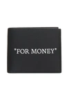 OFF-WHITE OFF-WHITE WALLET IN BLACK LEATHER
