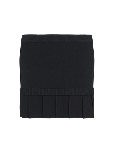 Off-white Mini Skirt In Black Blac