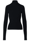 Off-white Mockneck Sweater In Black Black