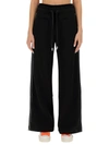 Off-white Loose Fit Pants In Black Black