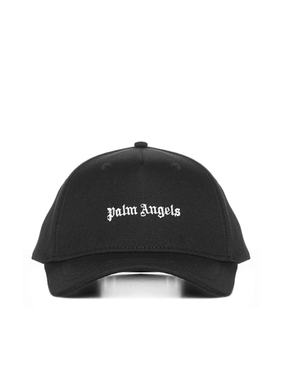 Palm Angels Hat In Black Whit