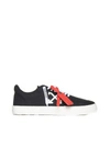 OFF-WHITE OFF-WHITE BLACK VULCANIZED LOW-TOP SNEAKERS