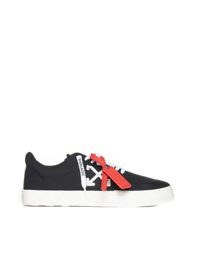 Off-white Low Vulcanized Canvas Trainers In Black White