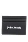 PALM ANGELS PALM ANGELS BLACK CARD HOLDER WITH LOGO