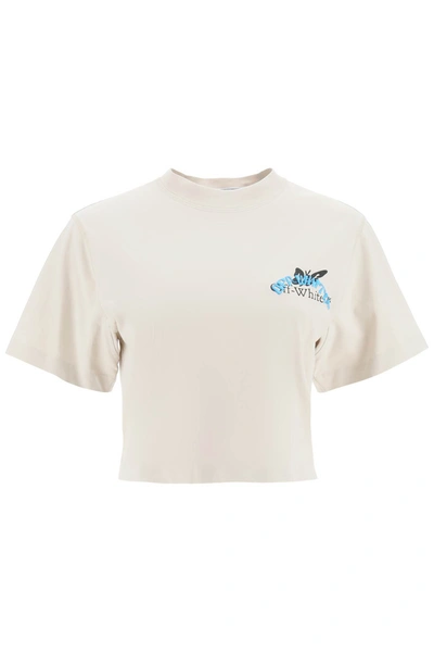 OFF-WHITE OFF-WHITE CROPPED T-SHIRT