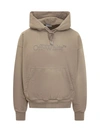 OFF-WHITE OFF-WHITE LAUNDRY SKATE BEIGE COTTON HOODIE