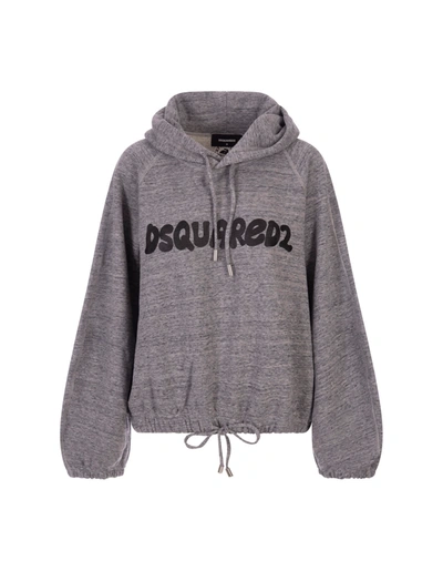 Dsquared2 D2 Onion Hoodie In Grey