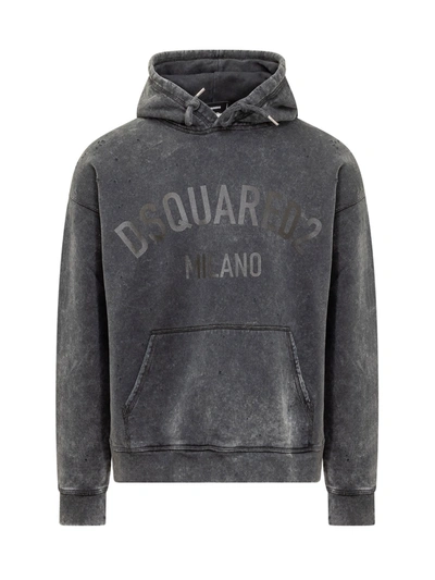 Dsquared2 Hercallna Fit Hoodie In Grey