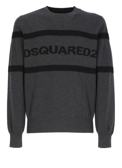 Dsquared2 Sweater  In Wool In Grey