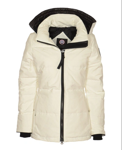 Canada Goose Hooded Jacket In Northstar White