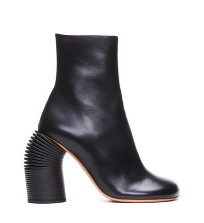 OFF-WHITE OFF-WHITE BLACK ANKLE BOOT WITH SPRING HEEL