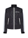 PALM ANGELS PALM ANGELS BLACK AND WHITE PADDED SPORT JACKET