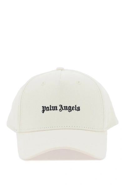 Palm Angels Hat In Off White Black (white)