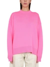 PALM ANGELS PALM ANGELS ROSE WOOL SWEATER