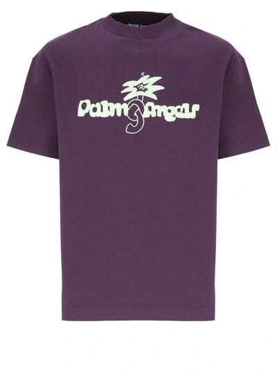 Palm Angels Santiago T-shirt In Purple