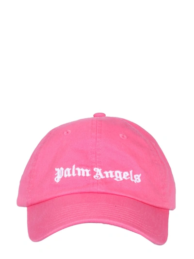 Palm Angels Classic Logo Cap In Pink