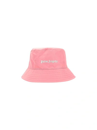 Palm Angels Classic Logo Bucket Hat In Pink