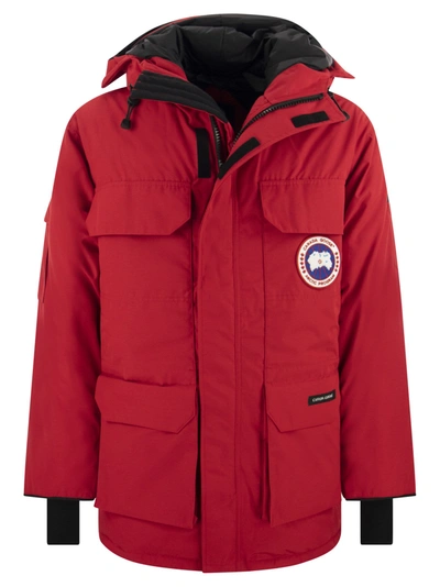 CANADA GOOSE CANADA GOOSE EXPEDITION RED COTTON BLEND PARKA