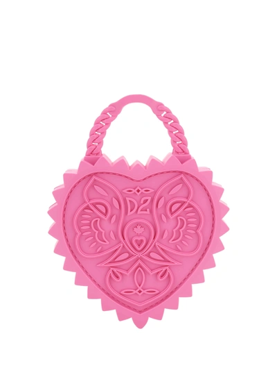 Dsquared2 Heart Handbag In Rosa