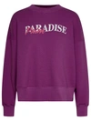 Palm Angels Paradise Palm Graphic Sweatshirt In Purple